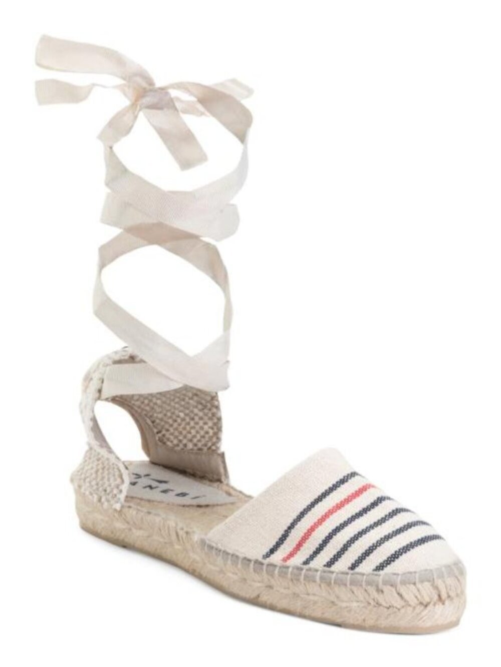 MANEBI Made In Spain Espadrille Sandals With Ankle Wrap